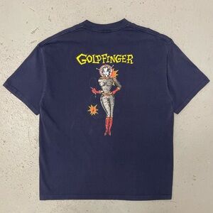 Vintage 90s Goldfinger Rare Single Stitch Ska Punk Rock Concert Band T Shirt XL